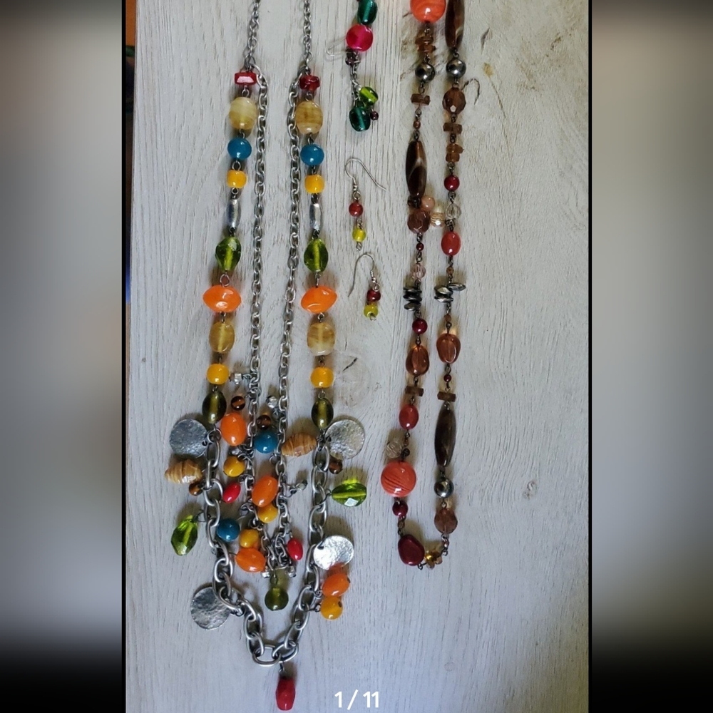 Necklace & Earring Jewelry Bundle Boho